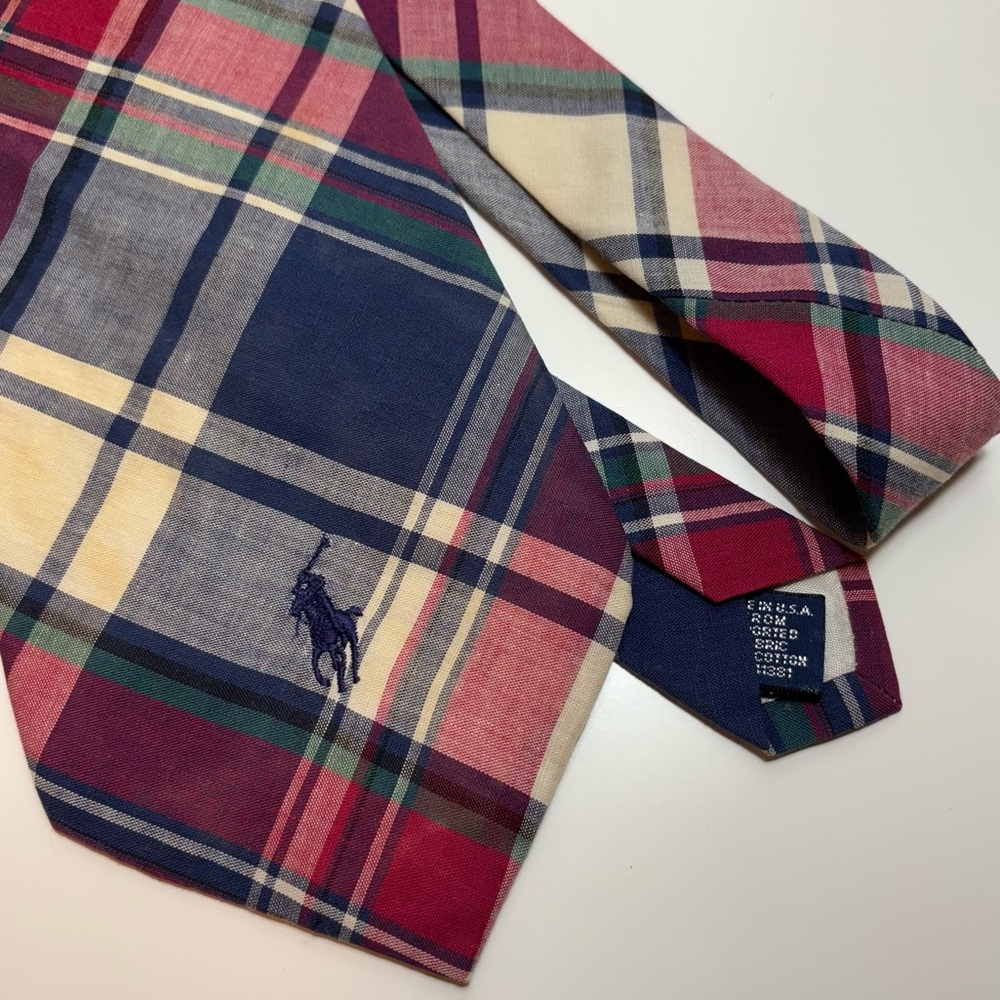 Vintage Polo Ralph Lauren Cotton Tie